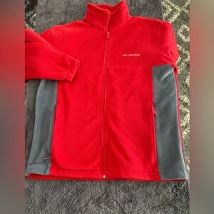 Columbia Vibrant Red Fleece Jacket